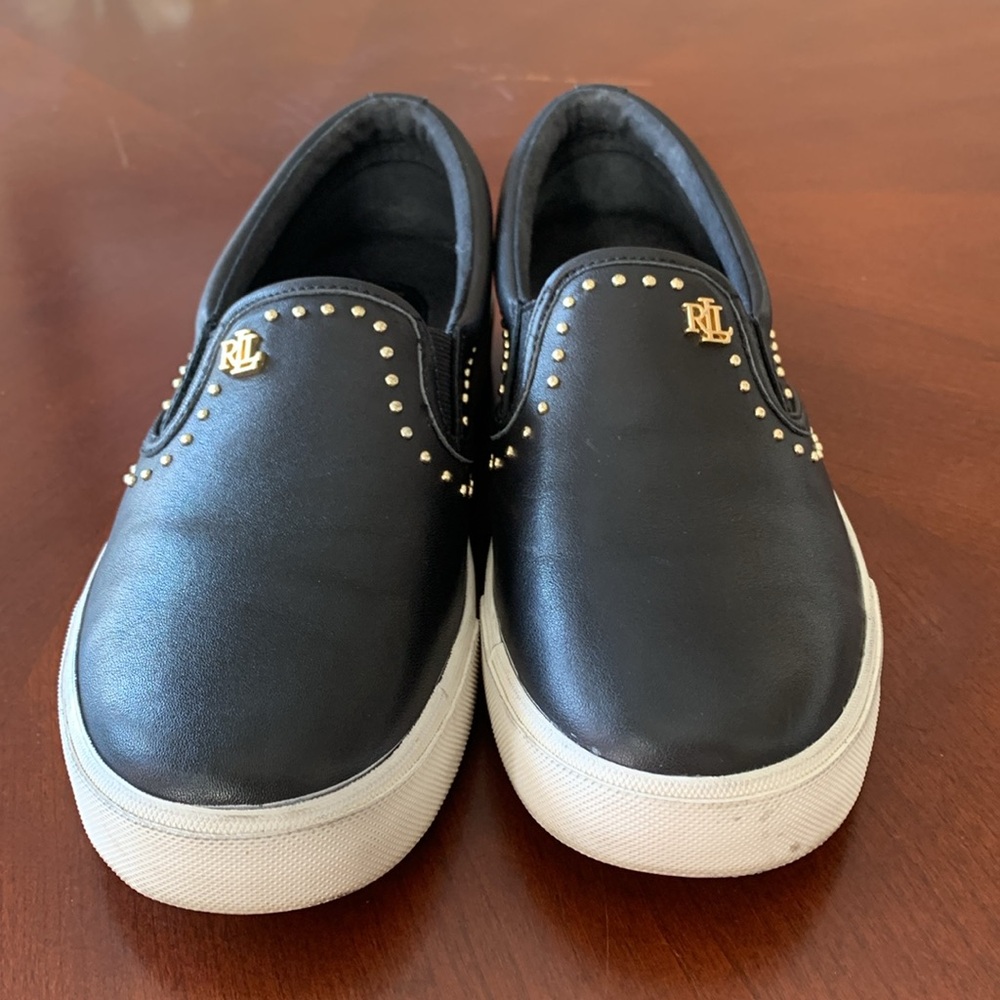 Lauren Ralph Lauren Leather Slip on Shoes - Picture 2 of 8